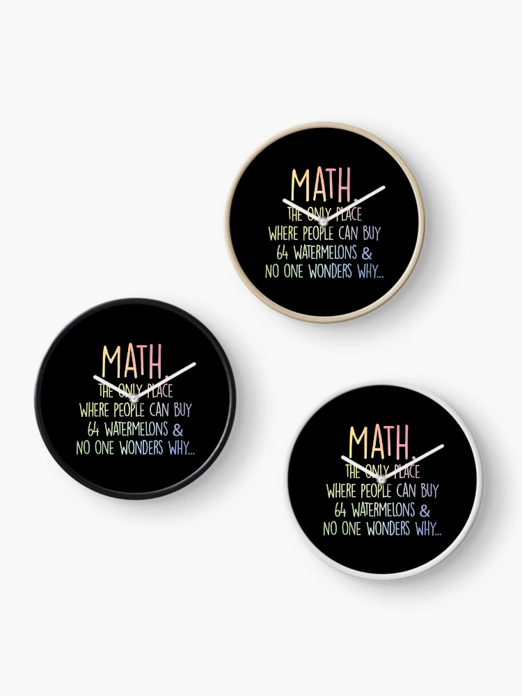 Thumbnail 3 of 4, Clock, Math. designed and sold by ScienceCorner.