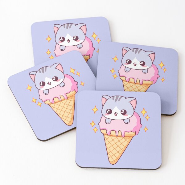 Item preview, Super Cute Baby Kitty Cat In An Ice Cream designed and sold by 4U2NV-LDN.
