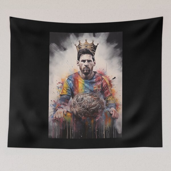Aperçu de l'œuvre Lionel Messi est roi créée et vendue par ReverseWorld.