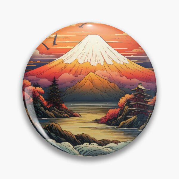 Item preview, Majestic Mountain: Fuji's Verdant Foot designed and sold by kawaiidoodlesuk.