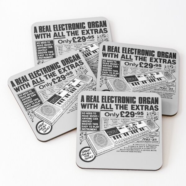 Item preview, ELECTRONIC SYNTHESIZER - advert designed and sold by ThrowbackAds.