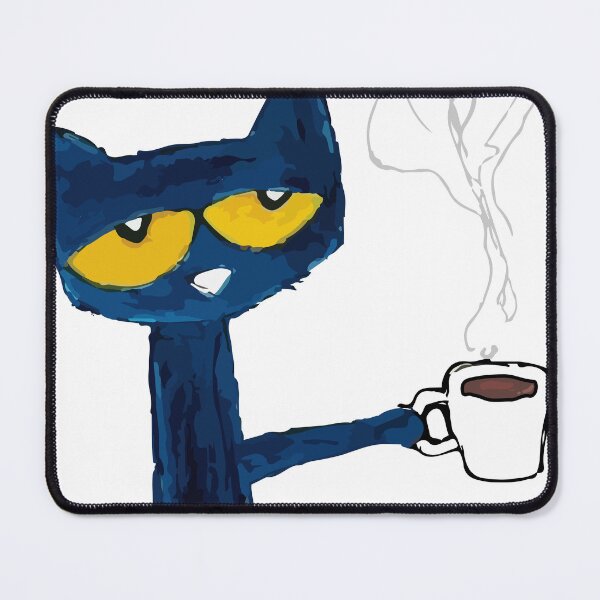 Item preview, funny black cat drink coffee  designed and sold by 6im0.