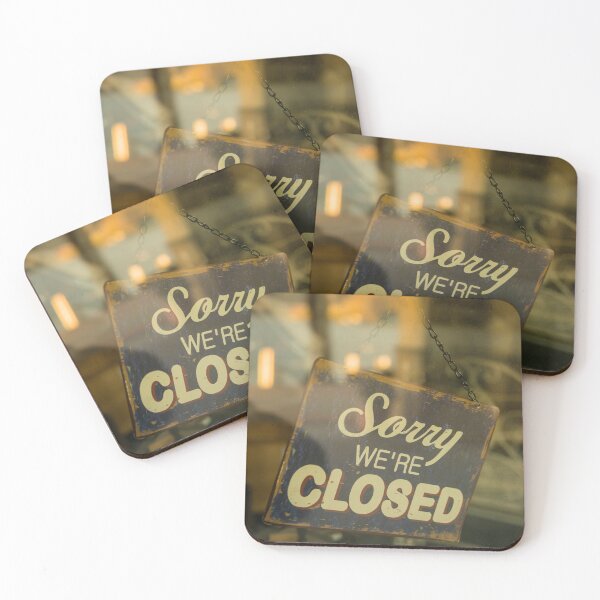 Item preview, Beautiful Signboard Hanging on a Shop door with Message Sorry We Are Closed designed and sold by Mats Silvan.