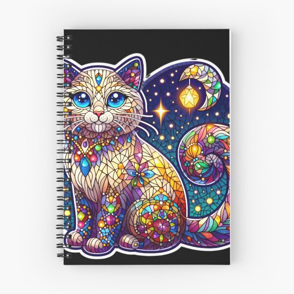 Item preview, Magical mosaic of a streetcat designed and sold by AI-Only Creations.