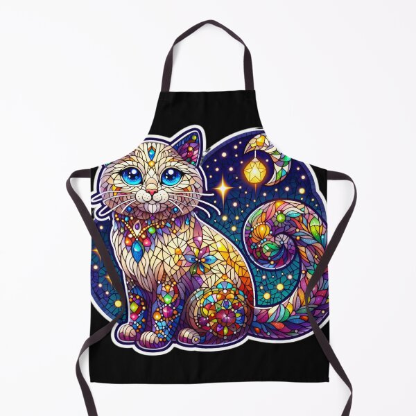 Item preview, Magical mosaic of a streetcat designed and sold by AI-Only Creations.