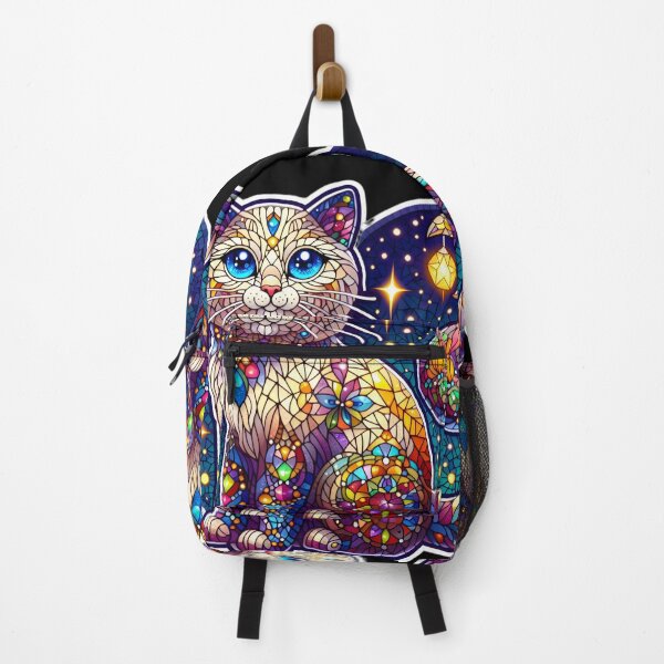 Item preview, Magical mosaic of a streetcat designed and sold by AI-Only Creations.