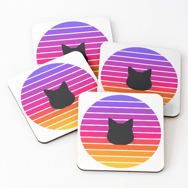 Item preview, Retro Sunset Cat Silhouette designed and sold by JPareDesign.