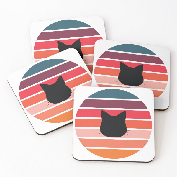 Item preview, Retro Sunset Cat Silhouette designed and sold by JPareDesign.