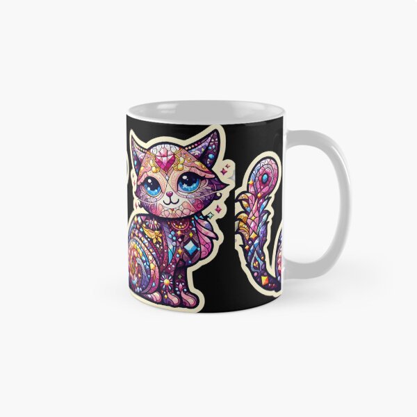 Item preview, Magical mosaic of a streetcat designed and sold by AI-Only Creations.