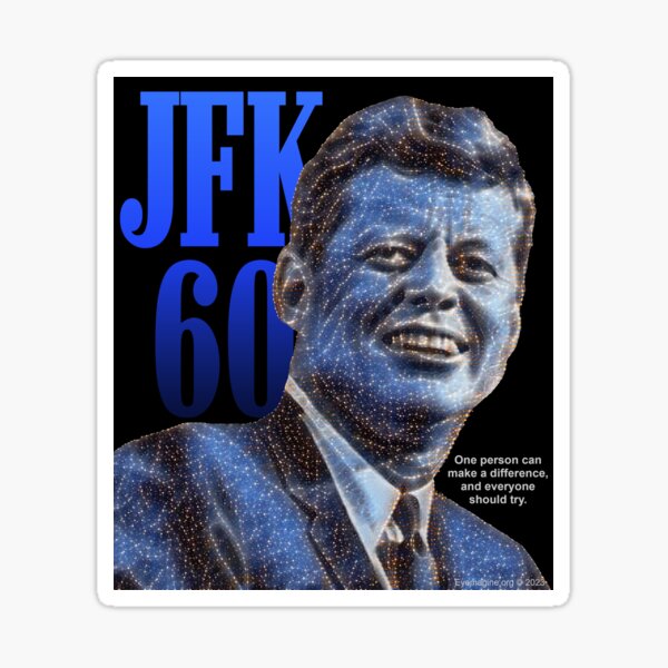 JFK 60 Sticker