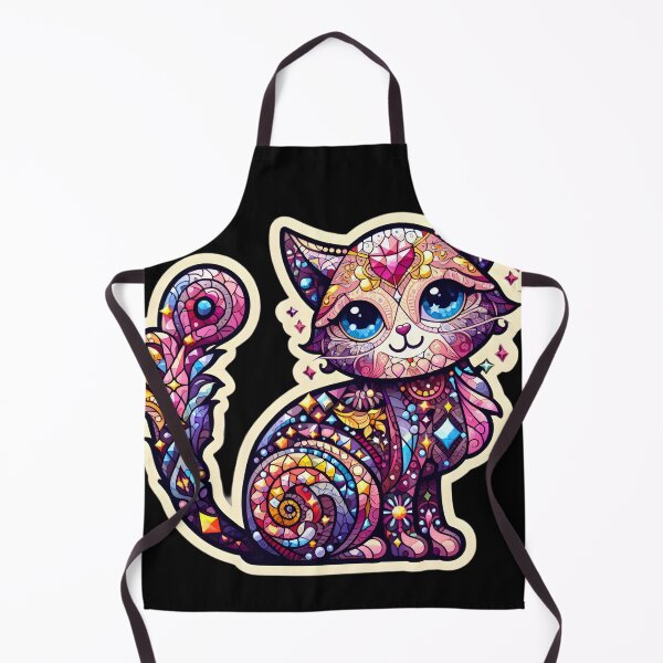 Item preview, Magical mosaic of a streetcat designed and sold by AI-Only Creations.