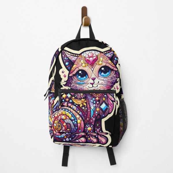 Item preview, Magical mosaic of a streetcat designed and sold by AI-Only Creations.