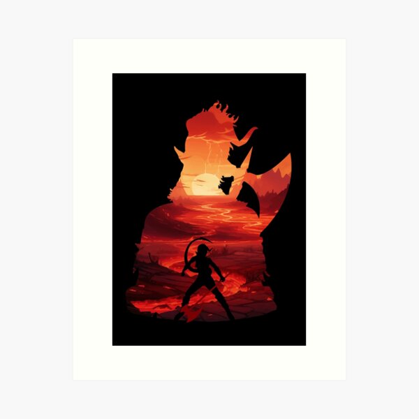 Aperçu de l'œuvre Baldurs Gate 3 - Karlach *Illusion négative* créée et vendue par MyRetroArt.
