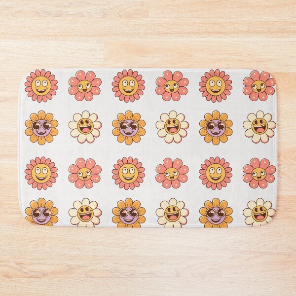 Item preview, flowers with happy expressions enjoying the sun designed and sold by huape.