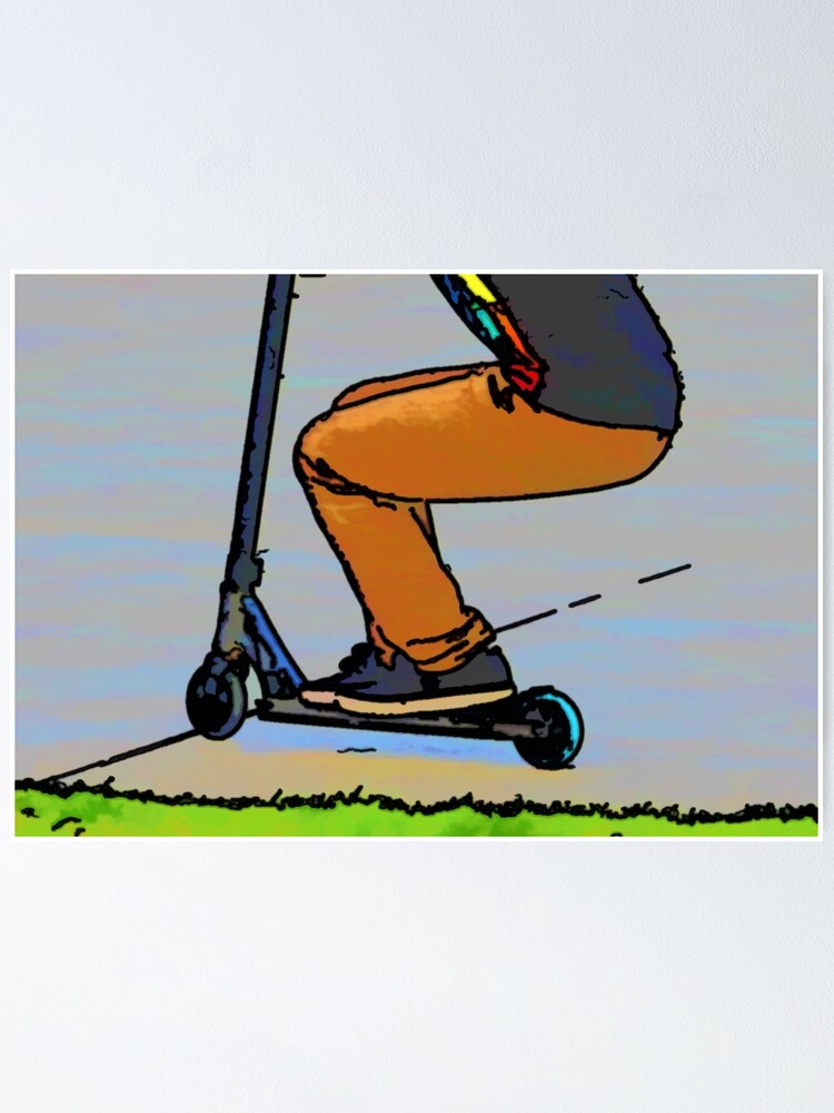 Cruiser - Stunt Scooter Trick" Sale by | Redbubble