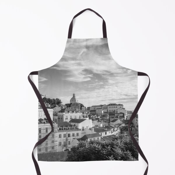 Aperçu de l'œuvre Palmier à Alfama Lisbonne Portugal - vue en noir et blanc - photographie de voyage créée et vendue par Christa Stroo Photography.