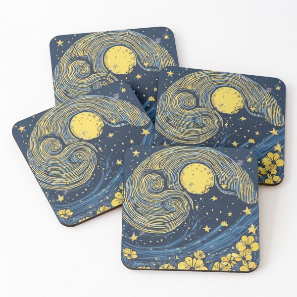 Item preview, The stars, moon, flowers designed and sold by pedrogom.