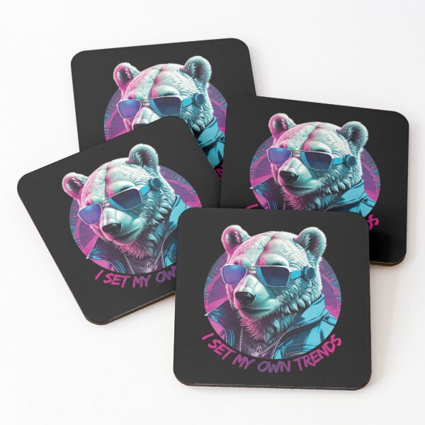Item preview, Polar bear in sunglasses - I set my own trends designed and sold by HarridanCreates.