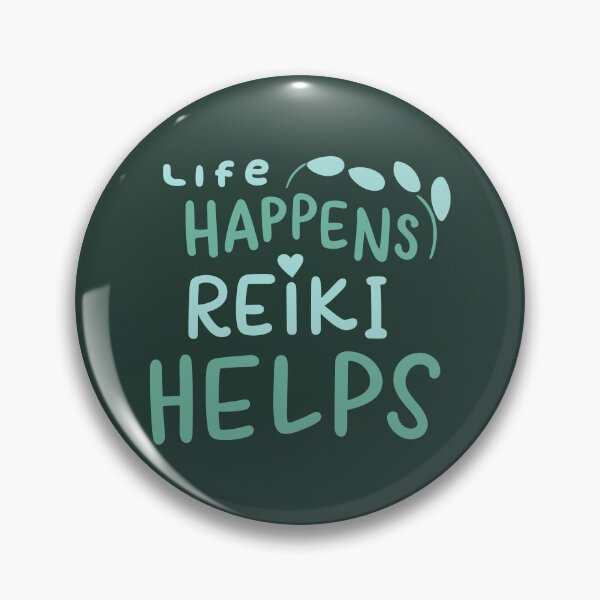 Artikelvorschau, Das Leben passiert, Reiki hilft – türkisfarbenes, freundliches Design entworfen und verkauft von EvaAngel.