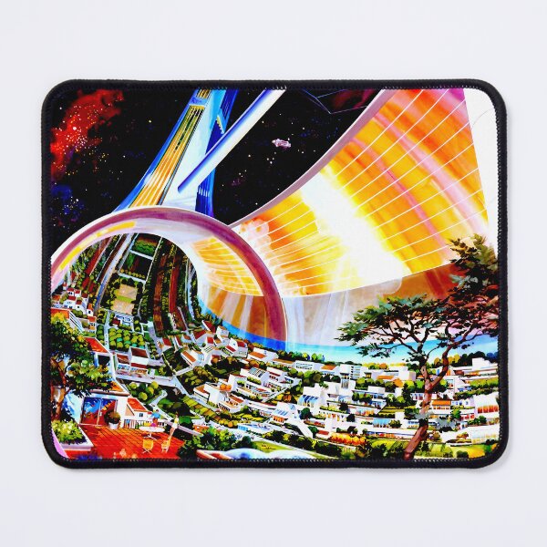 Item preview, SPACE COLONIES - RETROFUTURISM ART designed and sold by Darpadesign.