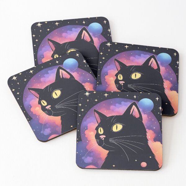 Item preview, Black cat Galaxy designed and sold by Catophile.