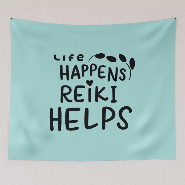 Item preview, life happens reiki helps - kind design designed and sold by EvaAngel.