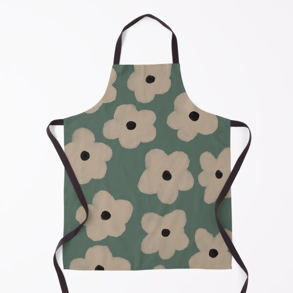 Item preview, Beige Flower Pattern With Green Background designed and sold by Anton Repetto.