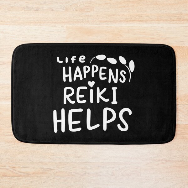 Item preview, life happens reiki helps - kind white design designed and sold by EvaAngel.