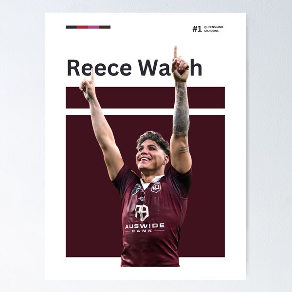 Item preview, Reece Walsh Queensland Maroons designed and sold by Lottz17.