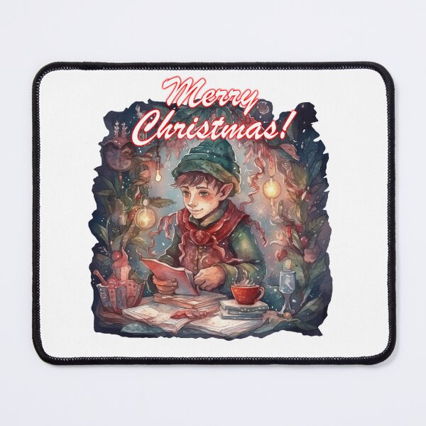 Item preview, A watercolor illustration of Christmas Elf designed and sold by Mickeymouse2023.