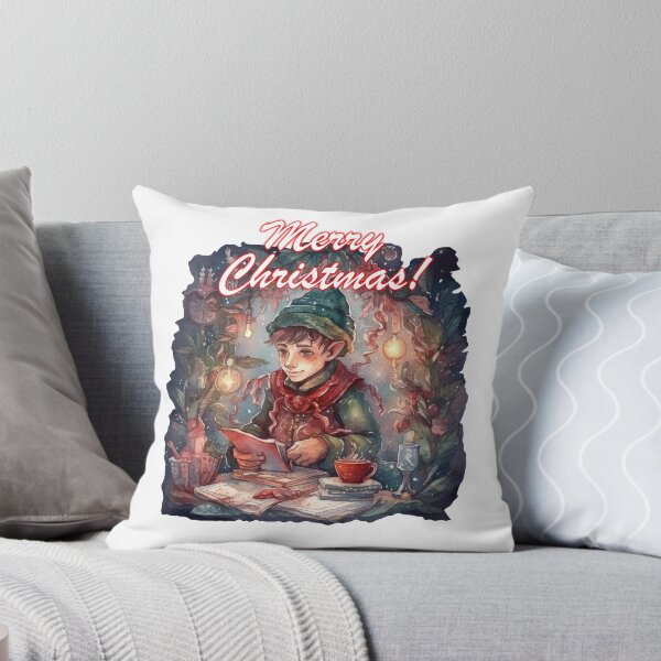 Item preview, A watercolor illustration of Christmas Elf designed and sold by Mickeymouse2023.