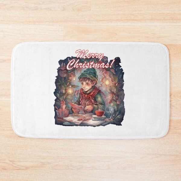 Item preview, A watercolor illustration of Christmas Elf designed and sold by Mickeymouse2023.
