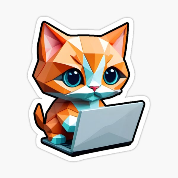 Cyber Kitty Sticker