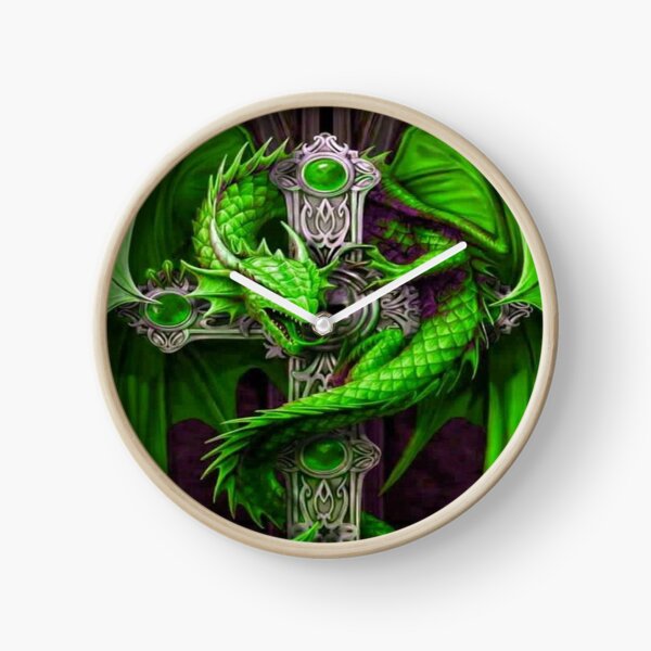 Item preview, Awesome Neon Green Dragon With Celtic Cross designed and sold by leen12.