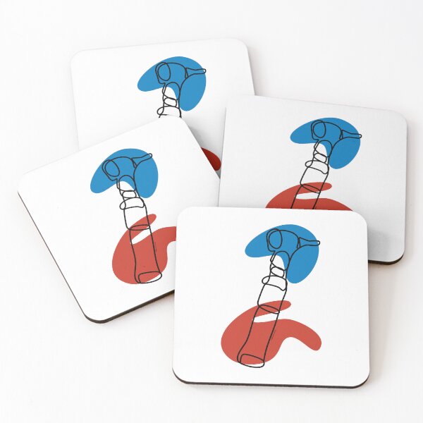 Item preview, Otoscope Minimalist Design - Red/Blue designed and sold by Stegosaurus Crafts.