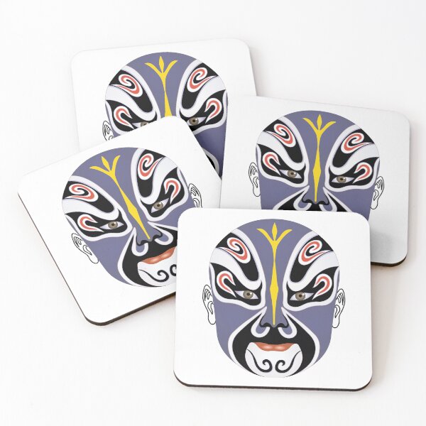 Item preview, Beijing Opera Make - Blue Water Immortal Mask designed and sold by AysuDesign.
