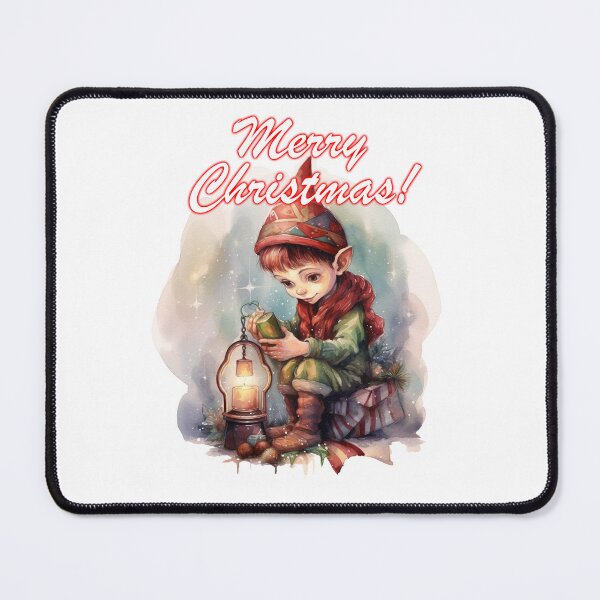 Item preview, A watercolor illustration Christmas cute elf 2 designed and sold by Mickeymouse2023.