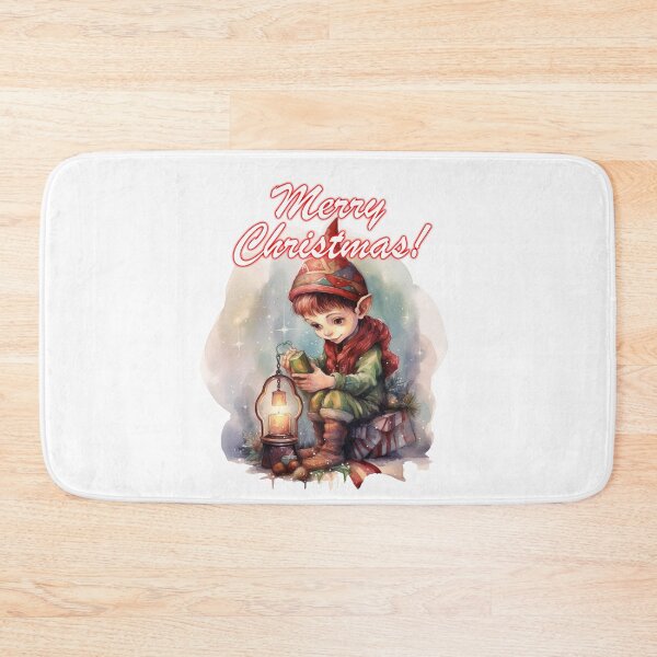 Item preview, A watercolor illustration Christmas cute elf 2 designed and sold by Mickeymouse2023.