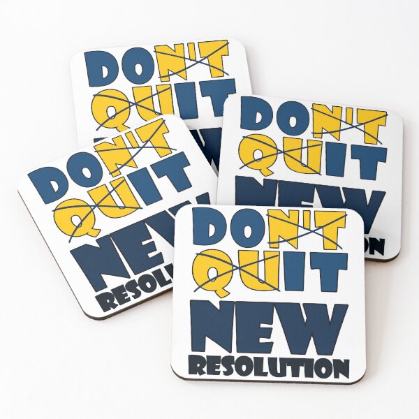 Item preview, DON’T QUIT, DO IT, NEW RESOLUTION designed and sold by Rejiboustarts.
