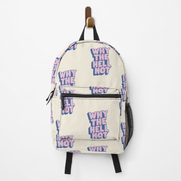 Item preview, Why The Hell Not in Blue and Pink designed and sold by MotivatedType.
