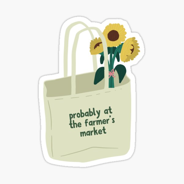 Item preview, farmer's market tote design designed and sold by psavvy.