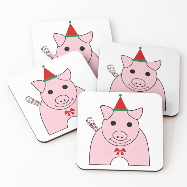 Item preview, Smiley Santa Claus Piggy Christmas designed and sold by omg-designs.