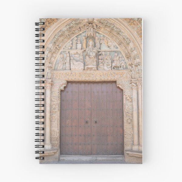 Item preview, The church door in Olite, Spain art print - Summer street and travel photography designed and sold by Christa Stroo Photography.