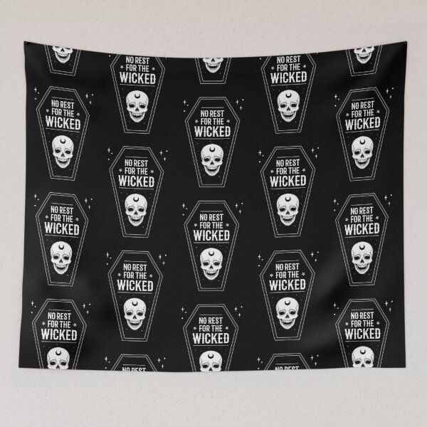 Item preview, No Rest for the Wicked 01 // Gothic Skull Coffin  designed and sold by Wendy-Stephens.
