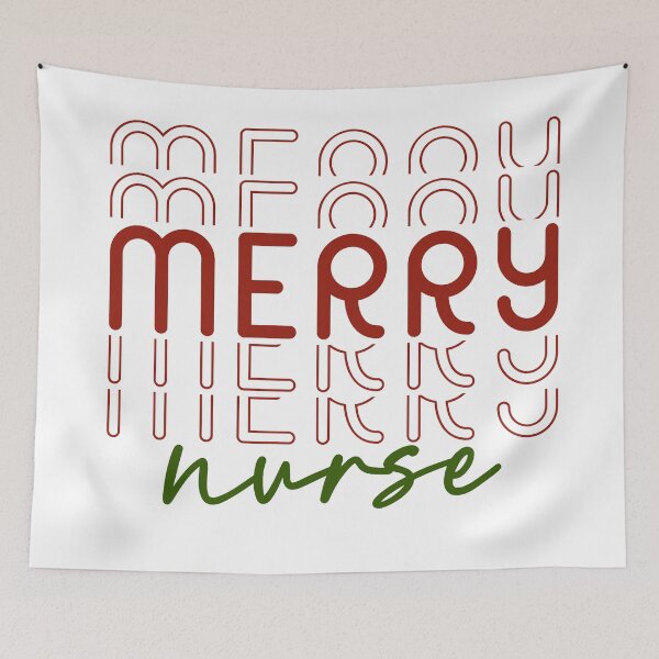 Item preview, Merry Nurse - Holiday Healthcare Heroes designed and sold by EsteticaVerus.