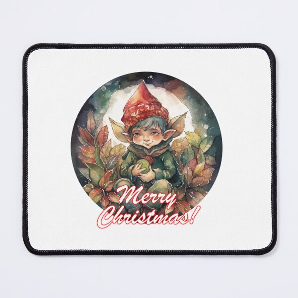 Item preview, A watercolor illustration Christmas cute elf 3 designed and sold by Mickeymouse2023.