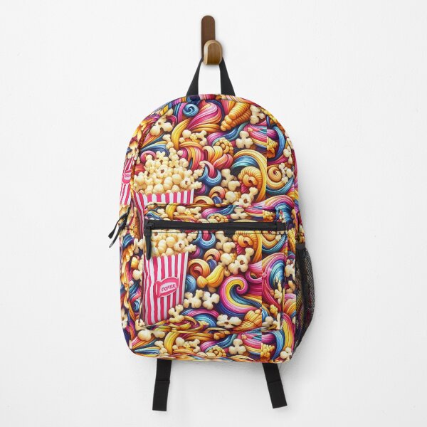 Item preview, Delicious Colorful Popcorn Pattern designed and sold by DigiDreamyArt.