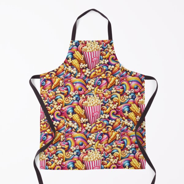Item preview, Delicious Colorful Popcorn Pattern designed and sold by DigiDreamyArt.