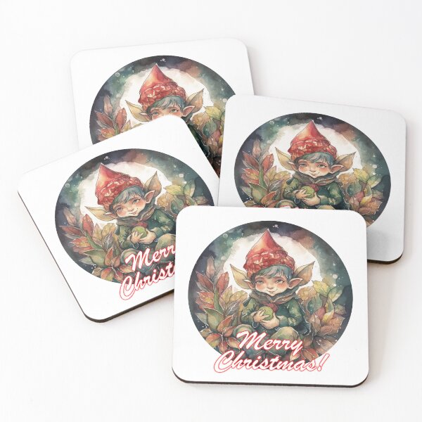 Item preview, A watercolor illustration Christmas cute elf 3 designed and sold by Mickeymouse2023.
