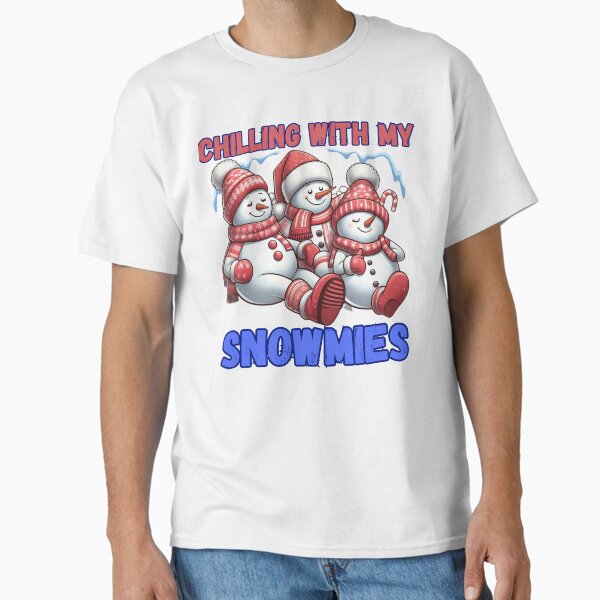 Item preview, Chillin' with my Snowmies - Christmas Snowman Vibe designed and sold by GalaxyGraffiti.